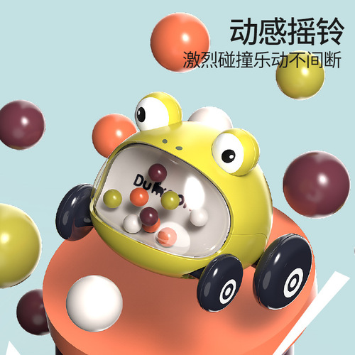 Cross-border baby cartoon toy car set children's inertial car boy girl animal car baby pull-back car