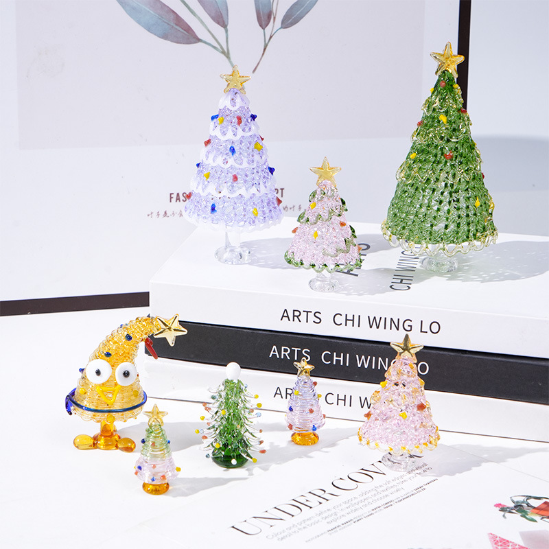 淄博琉璃旋转圣诞树各种尺寸样式圣诞节网红景德镇爆款