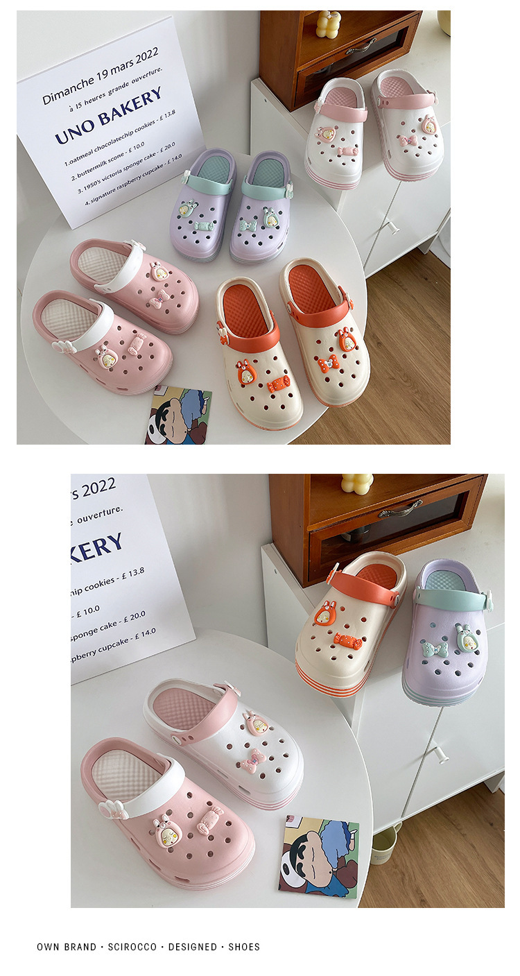 Sandali da donna Party Tessuto Cinturini regolabili in gomma Impermeabili_voghion.com