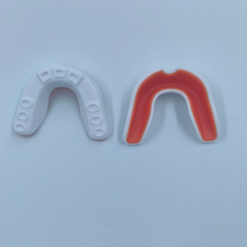 Eva plástica blanca + naranja