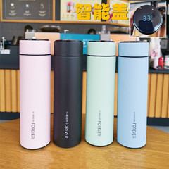 Thermos cup smart temperature display English letter thermos cup 304 stainless steel minimalist business portable travel water cup