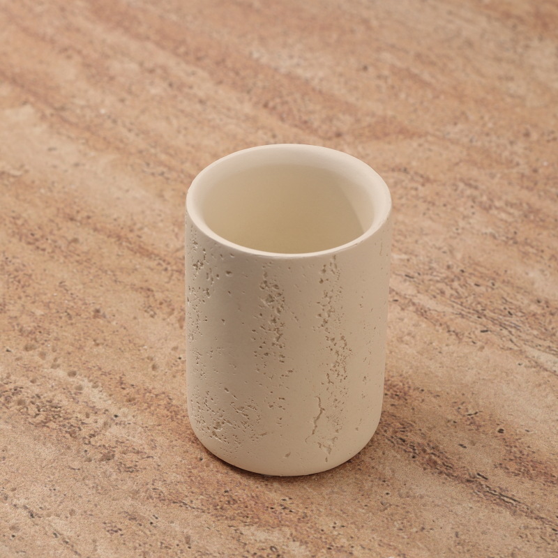 Juego de tazas de lavado de travertino de arroz, taza de enjuague bucal, taza de cepillo de dientes, taza de baño de alto valor, bandeja, taza de boca, juego de lavado