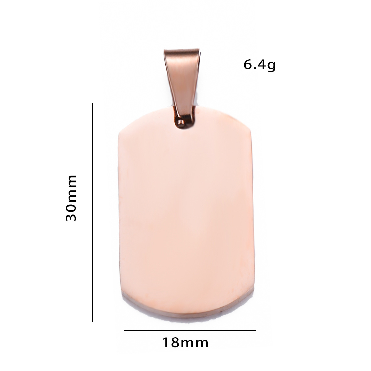 DIY Jewelry Accessories Classification 5 PCS/Package 304 Stainless Steel Customization Laser Engraving Solid Color Pendant DIY Jewelry Accessories