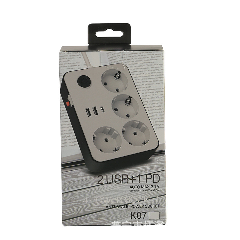 Enchufe USB ruso con conector tipo-c, casca negra, casca blanca opcional, estándar europeo, oficina en casa