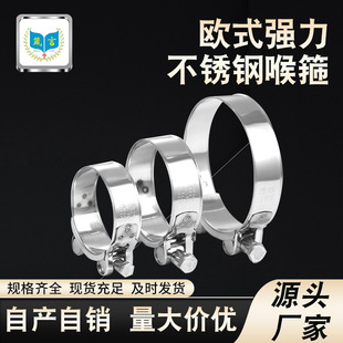 European Strong Stainless Steel Hose Clamp 304 Stainless Steel Strong Clamp Stainless Steel Hose Clamp Oil Pipe European Style Hose Clamp