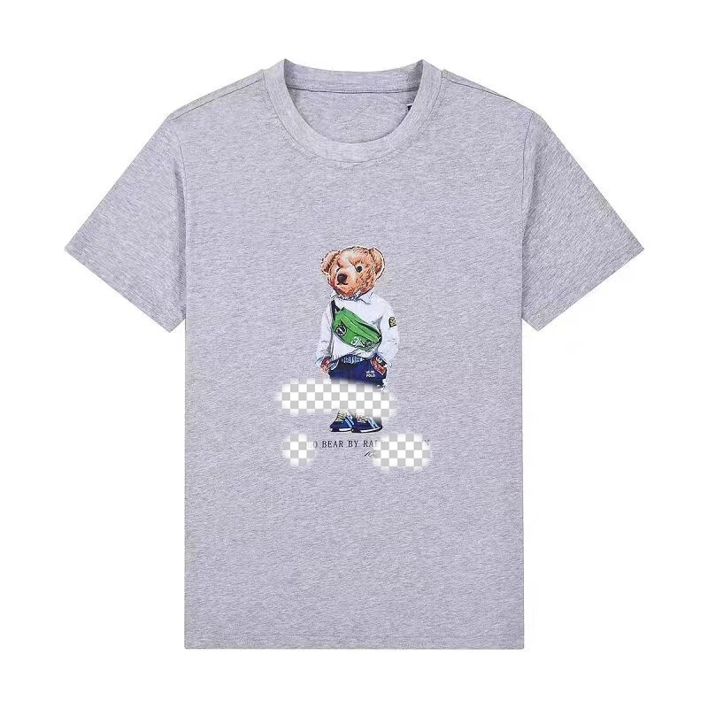 Fashion brand casual T-shirt men's short-sleeved cotton teddy bear thin Lauff bear half-sleeved round neck youth casual shirt Fashion brand casual T-shirt men's short-sleeved cotton teddy bear thin Lauff bear half-sleeved round neck youth casual shirt