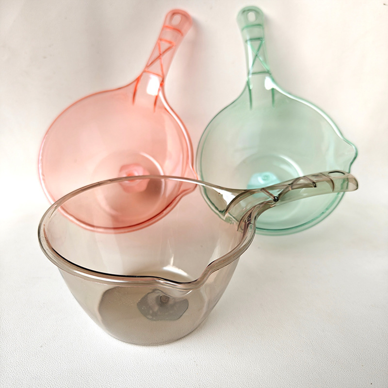 6003 小さな水ひしゃく透明プラスチック水ひしゃくクリスタル水ひしゃく家庭用キッチン水ひしゃく 2 元供給卸売|undefined