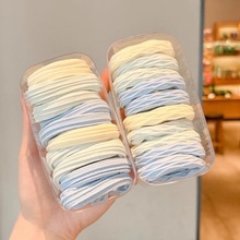 海盐蓝高马尾发绳扎头发皮筋高弹力橡皮筋发圈新款头绳头饰无痕
