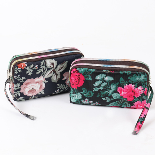 Wholesale  New Women's Long Phone Wallet Handbag Women's Fabric Zero Wallet Lady's Small Hand Clutch Bag