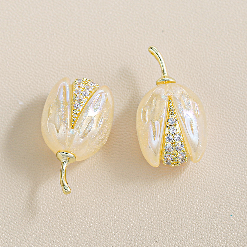 Heidi familia aleación de zircon pistacho colgante colgante perlas a granel llavero accesorios joyería