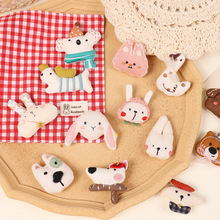 韩系手工棉麻布艺小动物配件diy鞋袜充棉配件儿童服装装饰辅料