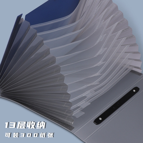 a4 portable accordion bag student document storage office plastic storage folder business gift custom logo