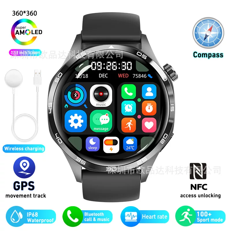 (Граница торговли), часы, браслет, Bluetooth, отслеживание пульса
