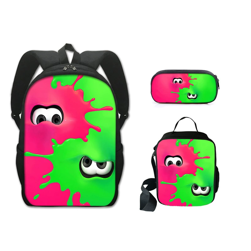 Backpack, pencil case, set, new collection, polyester, 3 piece set