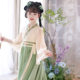 Green Mori Girls' Hanfu suit 2025 New Antique Super Fairy dress Ancient Princess Dress Children's Baby