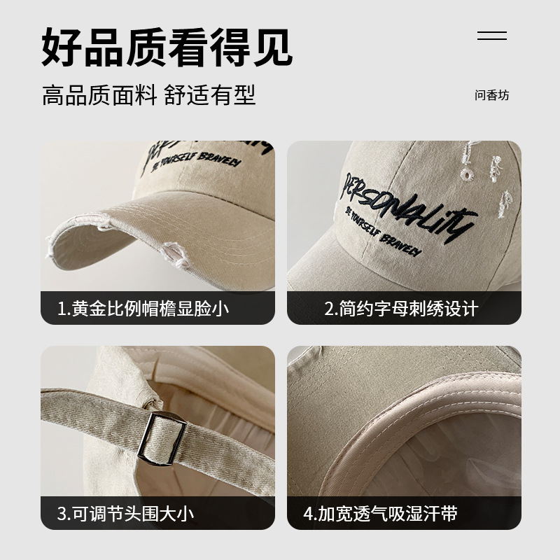 Retro de alta calidad hace viejos bordados ciruela sombrero de béisbol rojo para mujeres primavera 2025 nuevo sombrero de boca de pato cara