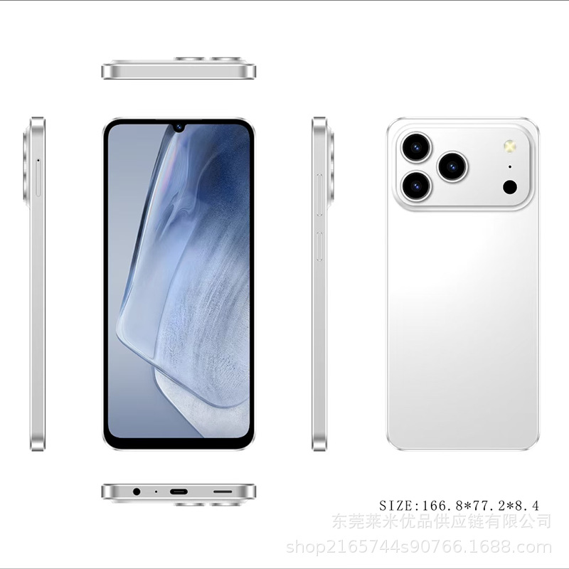 全新跨境手机i17 Pro Max侧边按键8+256GB 安卓13 屏幕6.68寸 4G