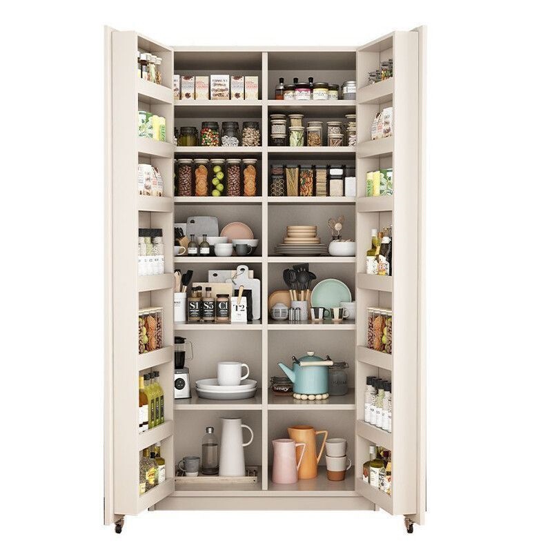 Solid Wood Sideboard Storage Cabinet, Refrigerator Cabinet, Integrated Sideboard with Door, Wall-Mounted Multi-Functional Storage Cabinet, Snack Cabinet