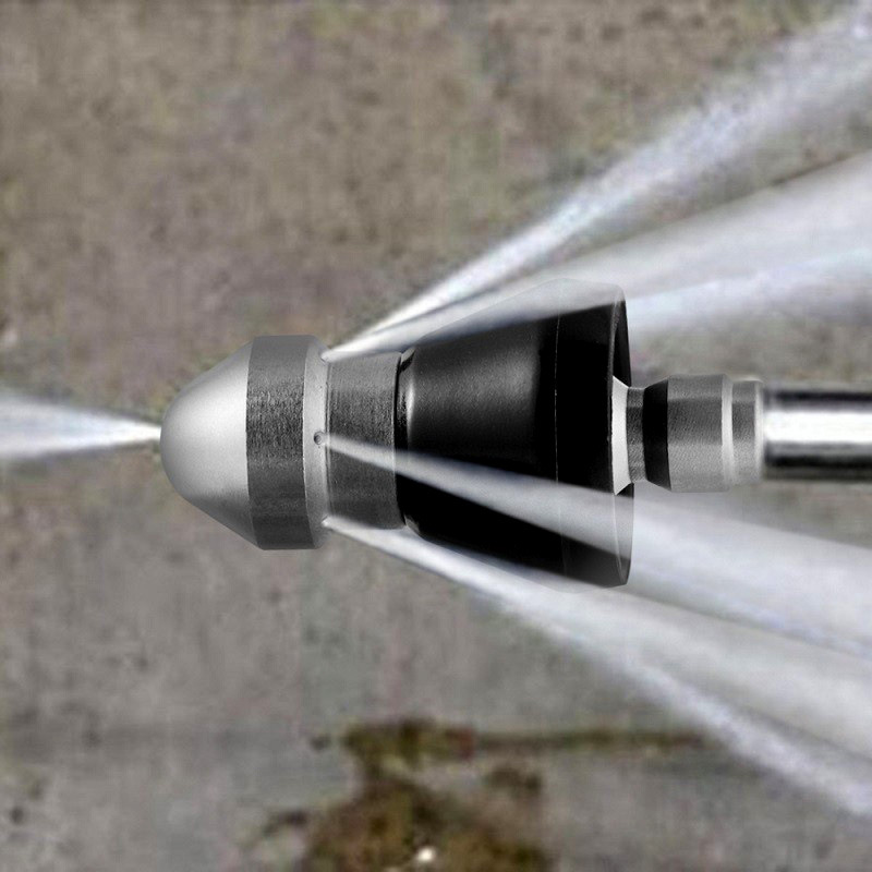 Boquilla de agua de alta presión boquilla de alcantarillado municipal boquilla agua rata Flushing tubería dragado jardín accesorios de la máquina de limpieza