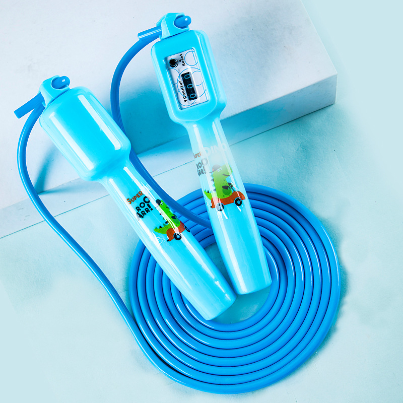 BT8305 de dibujos animados para niños contando saltar cuerda longitud ajustable estudiante entrenamiento deportivo saltar cuerda regalo para niños