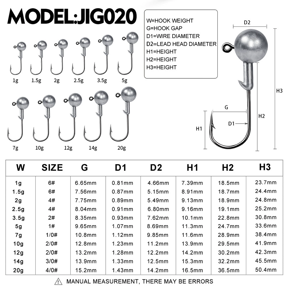Descubra la gama versátil de ganchos Modelo JIG020 diseñados para aplicaciones de pesca versátiles con especificaciones precisas