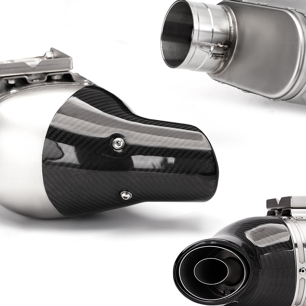 Adecuado para Honda CB 650r modificado delantero/tubo de escape completo Acero inoxidable escape 19-22