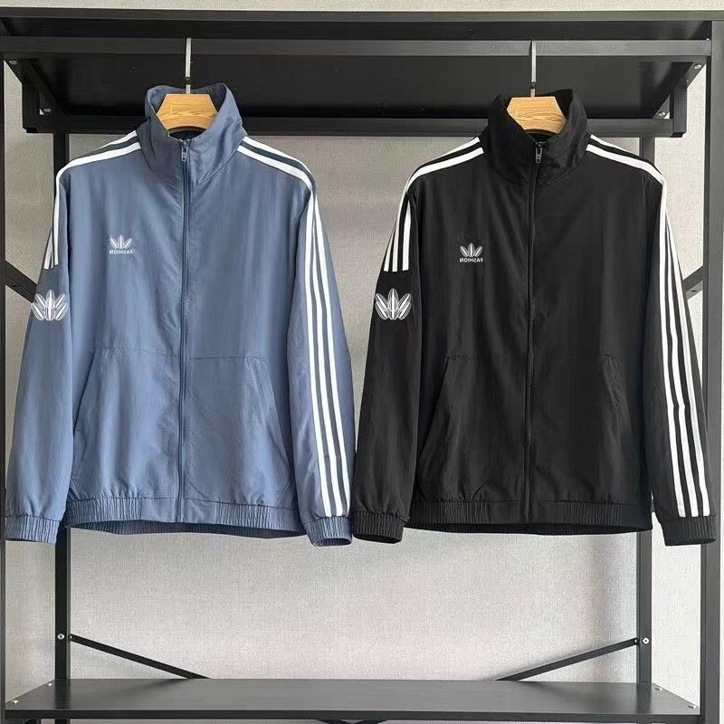 Spring and Autumn Three-Piece Jacket for Men 2025 New Fashionable Sports Jacket Loose Stand Collar Embroidered Windbreaker Couple Trend