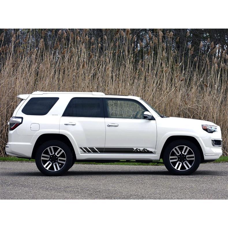 Skirt Racing Stripes Side Body Whole Car Decals Waistline Modification Stickers_voghion.com