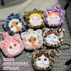 跨境新品豹豹猫卡通哭泣女孩斜挎包包毛绒玩具精品抓机公仔混批发
