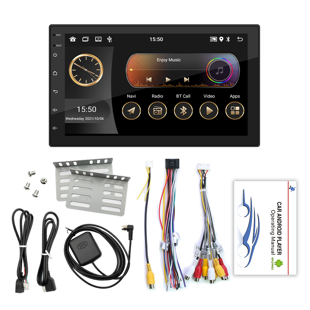 7 pulgadas universal HD pantalla grande coche Bluetooth radio teléfono móvil interconexión coche GPS Android navegación carplay