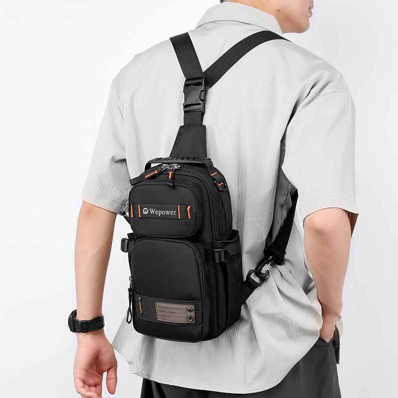 WEPOWER nueva moda para hombres bolso de pecho multifuncional mochila pequeña mochila al aire libre mochila de hombro