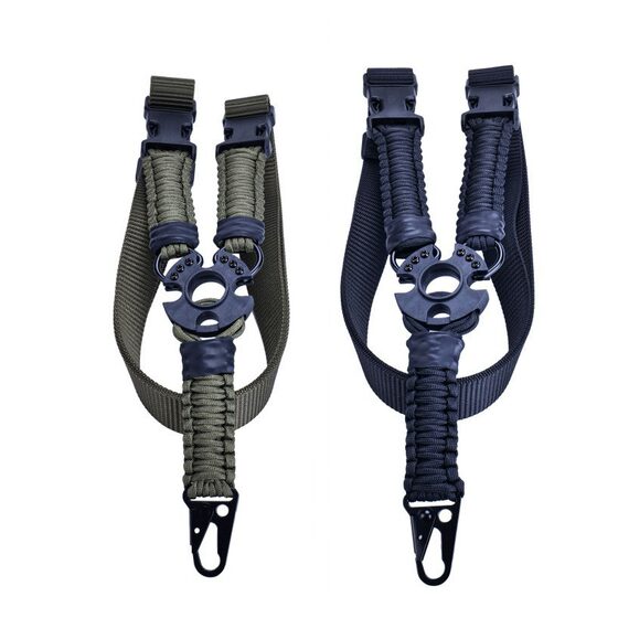 Cross-border Amazon Multifunctional American Style Braided Umbrella Rope Military Fans Outdoor Vertical Single-point Rope Tactical Strap Multicolor