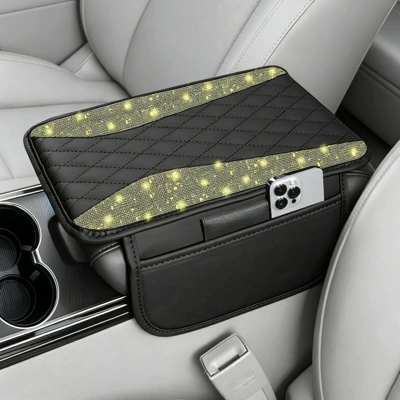 Protective Mat, Armrest Pad, Side – Armrest box pad - yellow-angel-wings-rhinestones