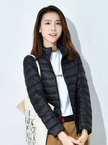 short light and thin warm velvet fashionable down jacket