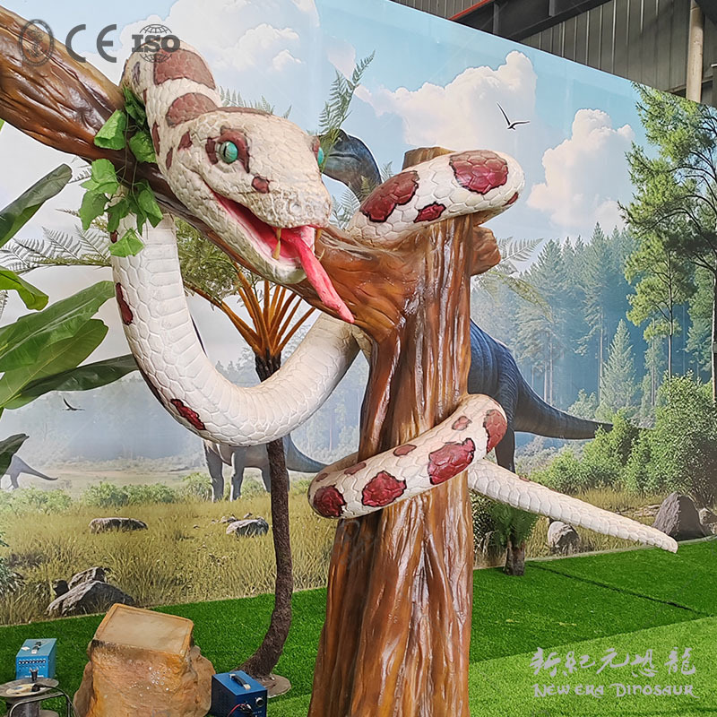 Exposición de dinosaurios modelo de animales de simulación de gran pitón productos de simulación de dinosaurios de silicona modelo de silicona escultura de dinosaurios