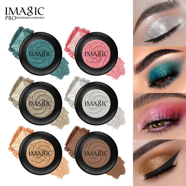 IMAGIC Single-Color Eyeshadow Matte Base Pearlescent Highlighter for Brightening and Contouring Single-Color Eyeshadow for Cross-Border Sales