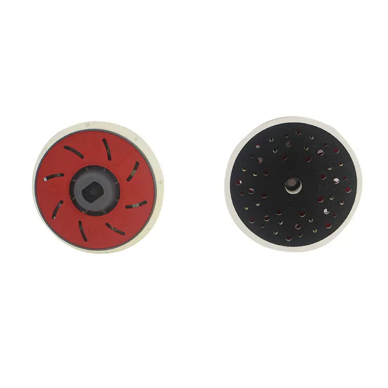 跨境货源抛光轮6寸49孔/17孔通孔粘扣托盘适用路贝狮干磨机