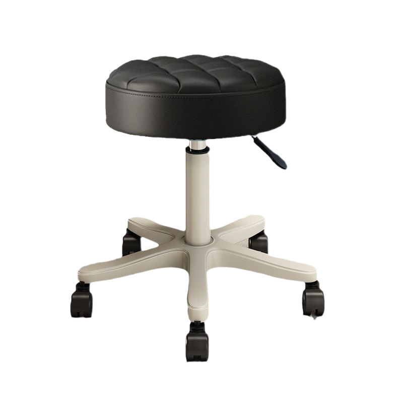 Taburete de patio elevador giratorio polea silla de barbería barbería taburete redondo de manicuras para el hogar