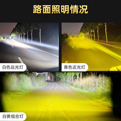 modified searchlight with yellow and white – Motorcycle headlights, headlights