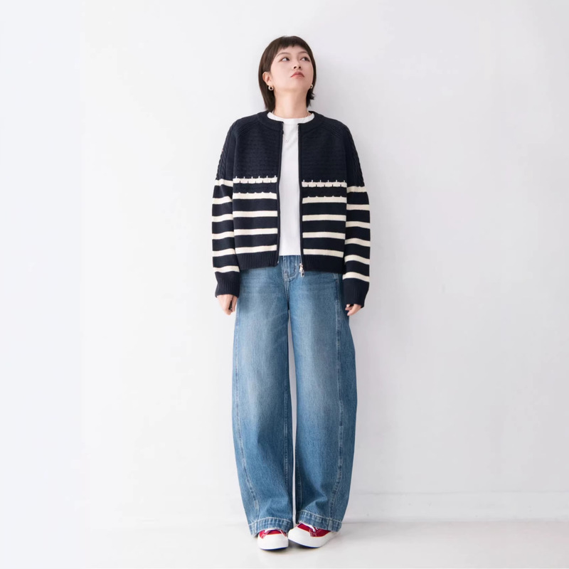 Senlin Highway 2 Length Bf Boyfriend Style Patchwork Loose Scythe Jeans for Petite Women Senlin Highway 2 Length Bf Boyfriend Style Patchwork Loose Scythe Jeans for Petite Women