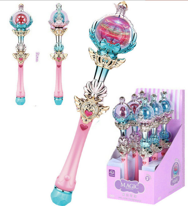 Ming Lexin 8880 Light Music Star Stick Luminous Fairy Stick Electric Light Stick Scepter Toy 6 Pack