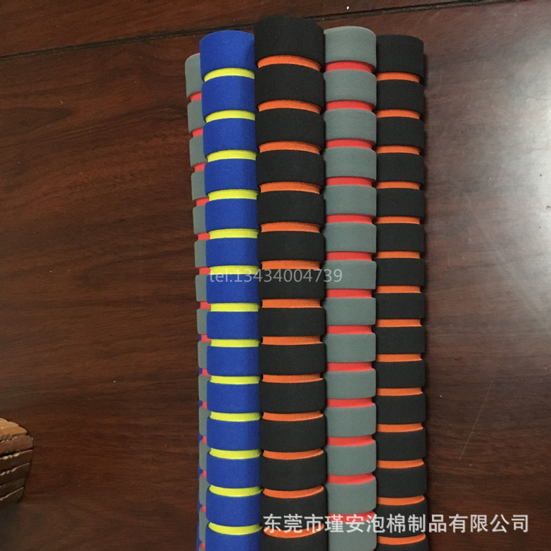 批发宠物绳EVA泡绵手把 登山棒把套双色护套 NBR橡塑海绵手把套