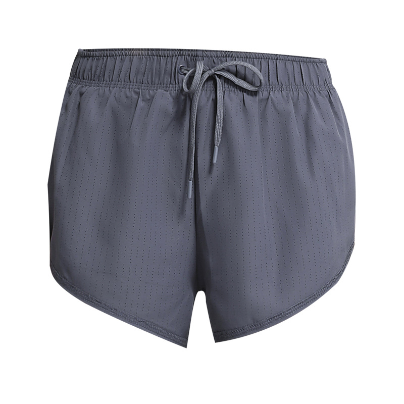Nuevos pantalones cortos deportivos florales europeos y americanos anti-exposición de las mujeres falsos de dos piezas sueltos de secado rápido transpirable correr fitness yoga Pantalones