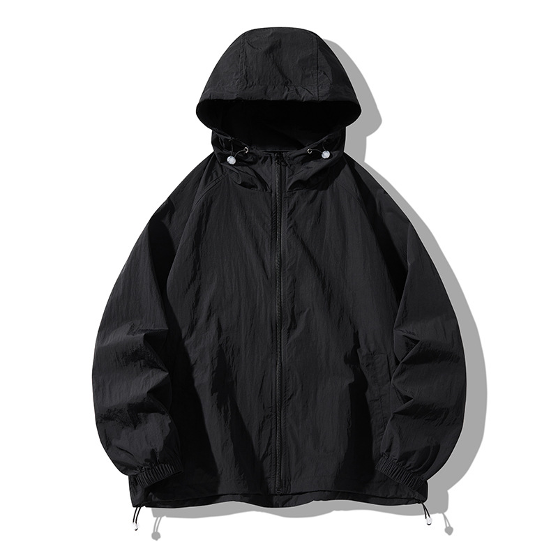 Chaqueta de Protección Solar con Capucha para Pareja, de Nailon, Con Capucha, para Uso Diario