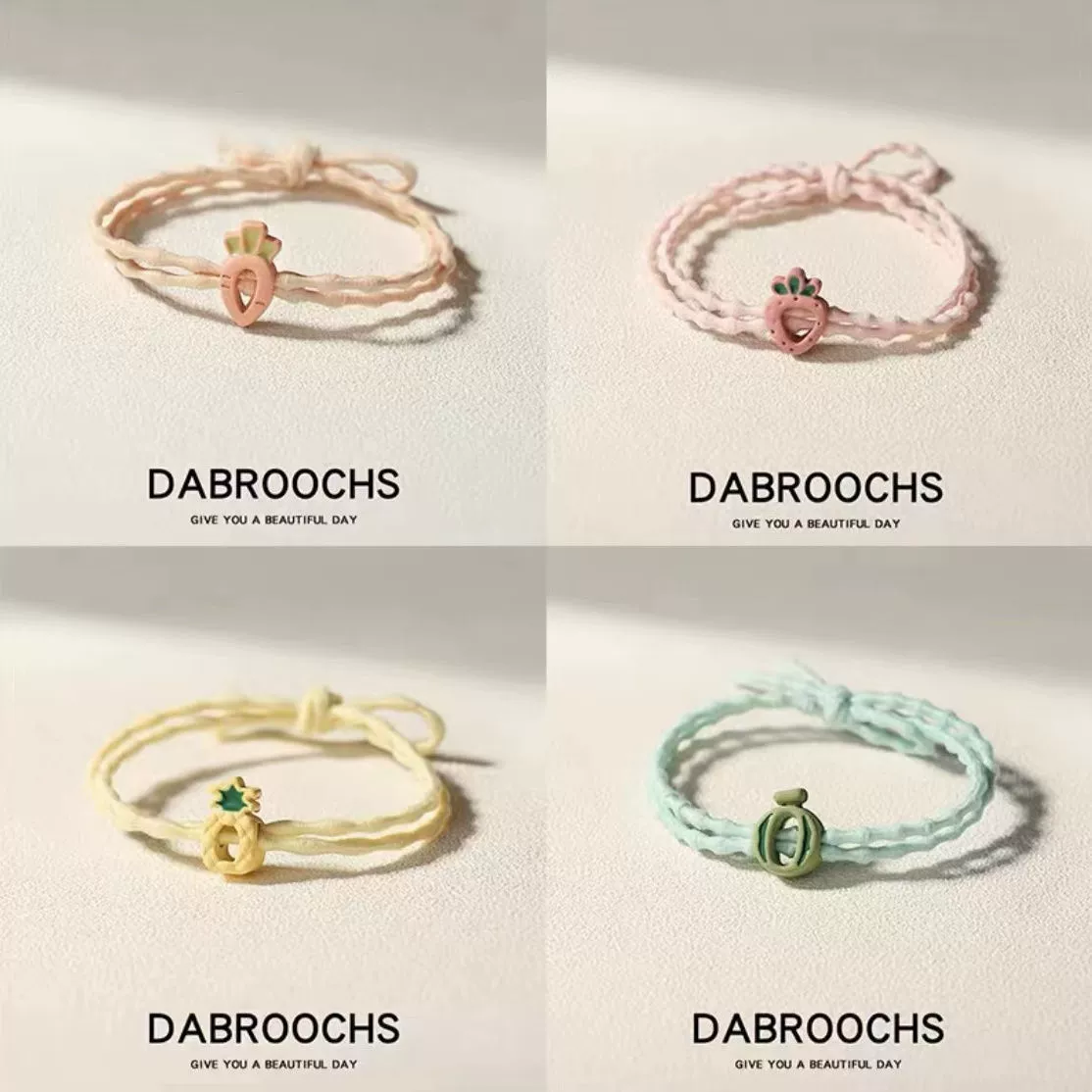 Изысканные фруктовые аксессуары для волос Мори Женские волосы