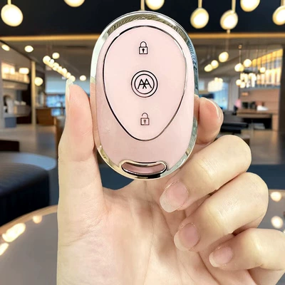 Electric vehicle key cover shell — Vehicle Key Cover Metaverse Play - single-pink-remote-control-cover