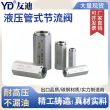 友迪碳钢液压管式单向阀高压止回阀安全阀CV型直通单向阀G螺纹NPT
