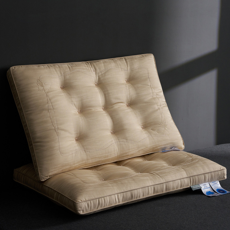 High-Quality, High-Resilience Pillow Core for Neck Protection, Suitable for Dormitory and Home Use, Single-Pack Feather Velvet Soft Pillow, Cloud-Soft Silk Pillow