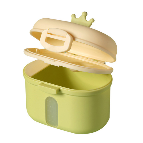 New Crown milk powder box for infants and young children to carry around when going out Portable nut milk powder lunch box