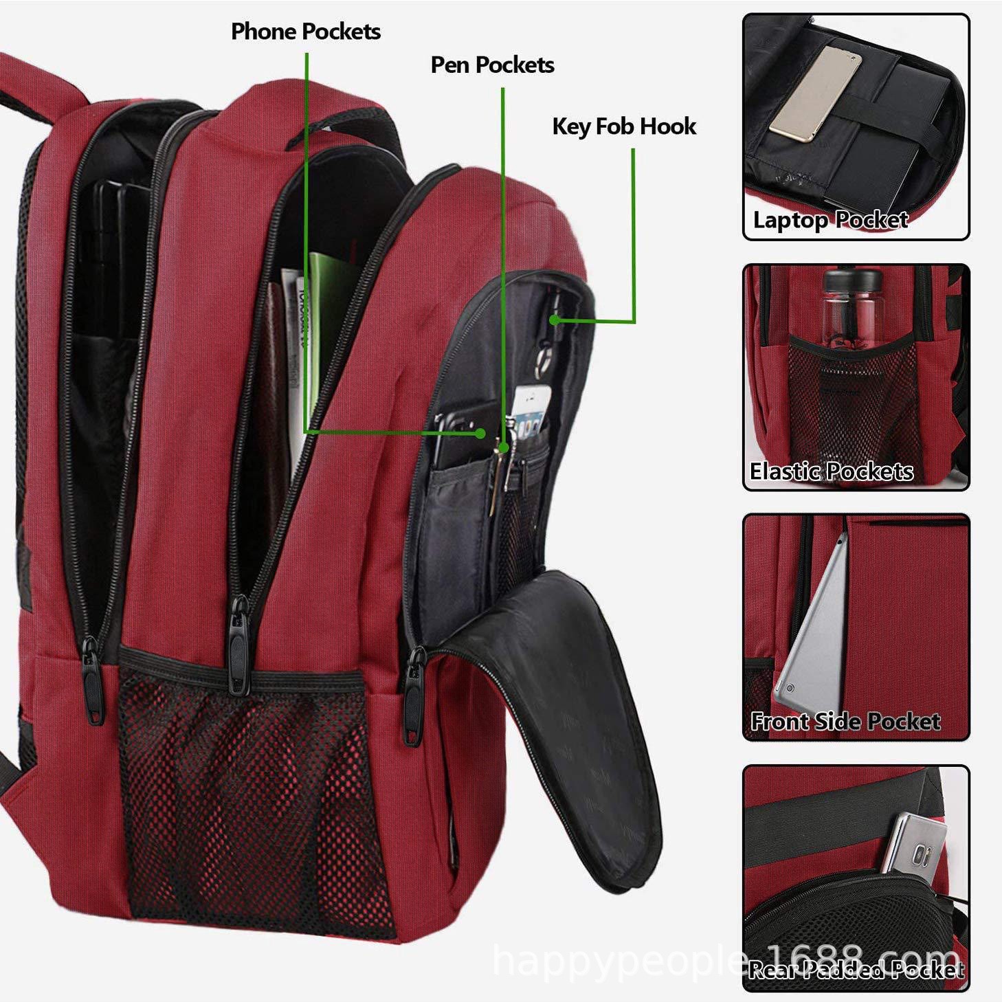 Source Factory Mochila transfronteriza Mochila de negocios de gran capacidad de sensación avanzada para hombres Computadora portátil de viaje